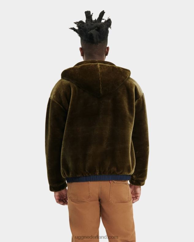 Heren verbrande olijf UGG Kairo jas van imitatiebont 686ZP1903