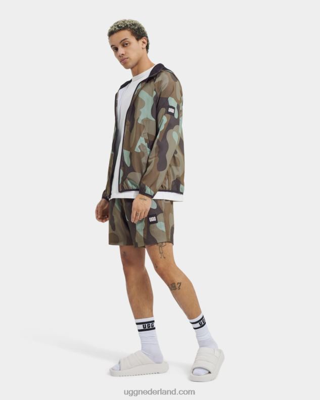 Heren mosgroene camopop UGG freemon korte afdruk 686ZP267