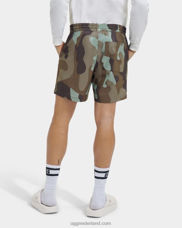 Heren mosgroene camopop UGG freemon korte afdruk 686ZP267