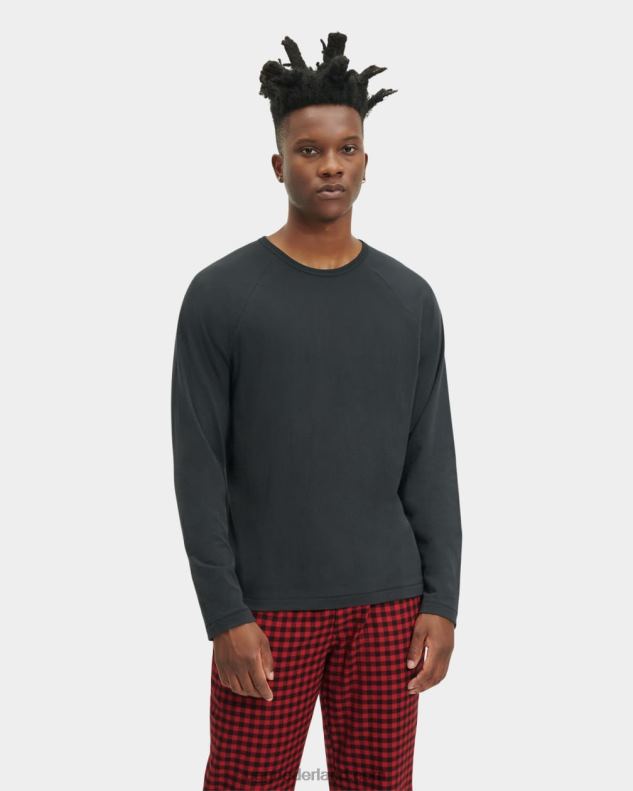 Heren zwart/rood geruit UGG steiner pyjama set met geschenkverpakking 686ZP2205