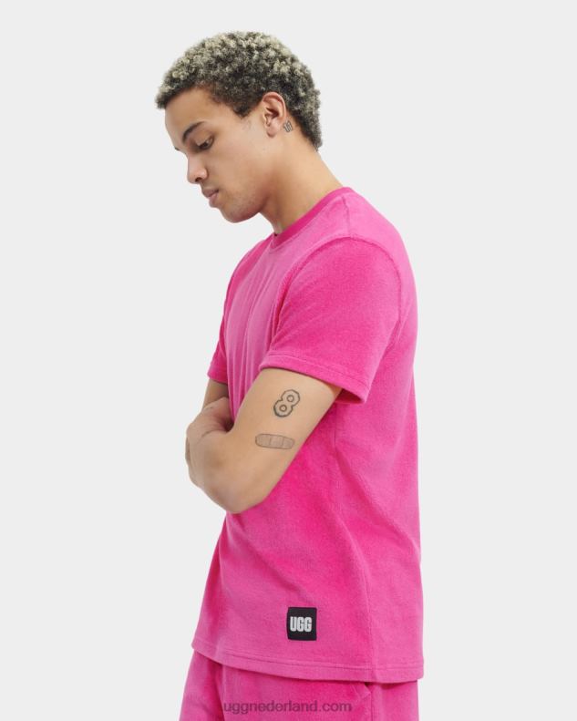 Heren solferino roze UGG Mathew tee 686ZP1828