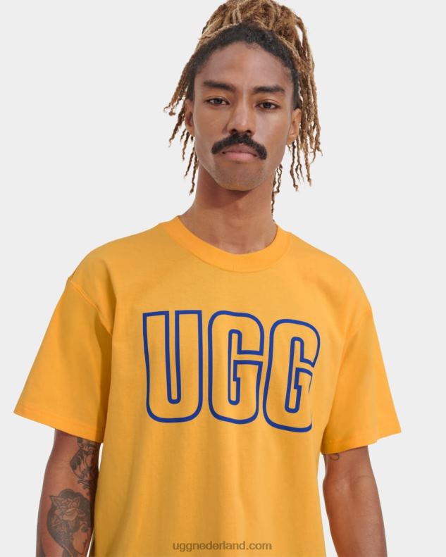 Heren zomer/neptunus grafisch overzicht UGG T-shirt met RHT-logo 686ZP282