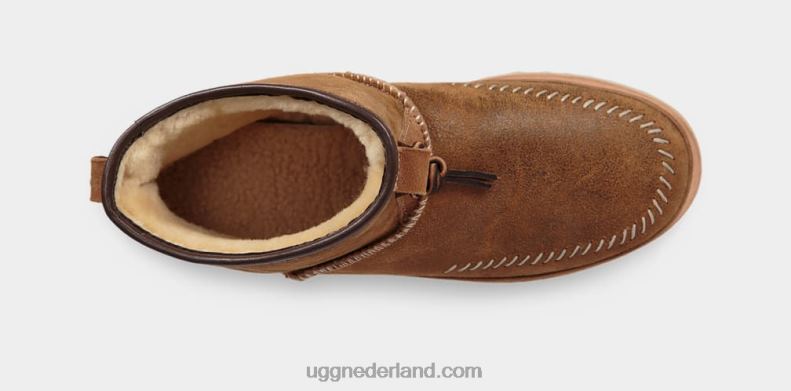 Heren kastanje UGG kampvuur bommenwerper pull-on laars 686ZP2080