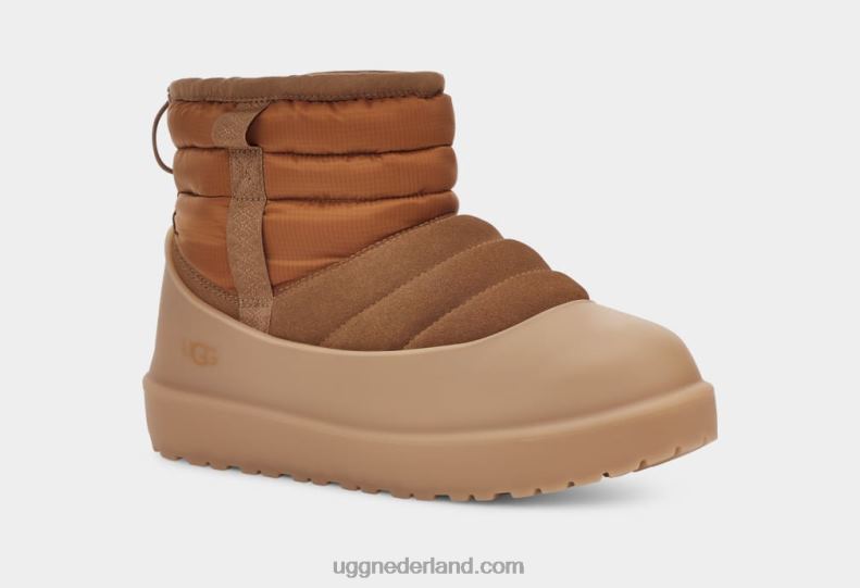 Heren kastanje UGG klassiek mini pull-on weer 686ZP2307