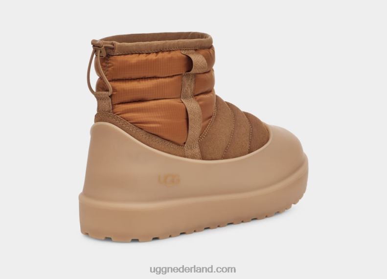 Heren kastanje UGG klassiek mini pull-on weer 686ZP2307