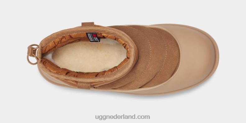Heren kastanje UGG klassiek mini pull-on weer 686ZP2307