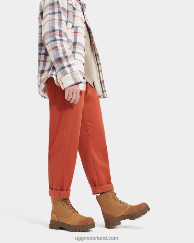 Heren kastanje suède UGG skyview-service opstarten 686ZP217