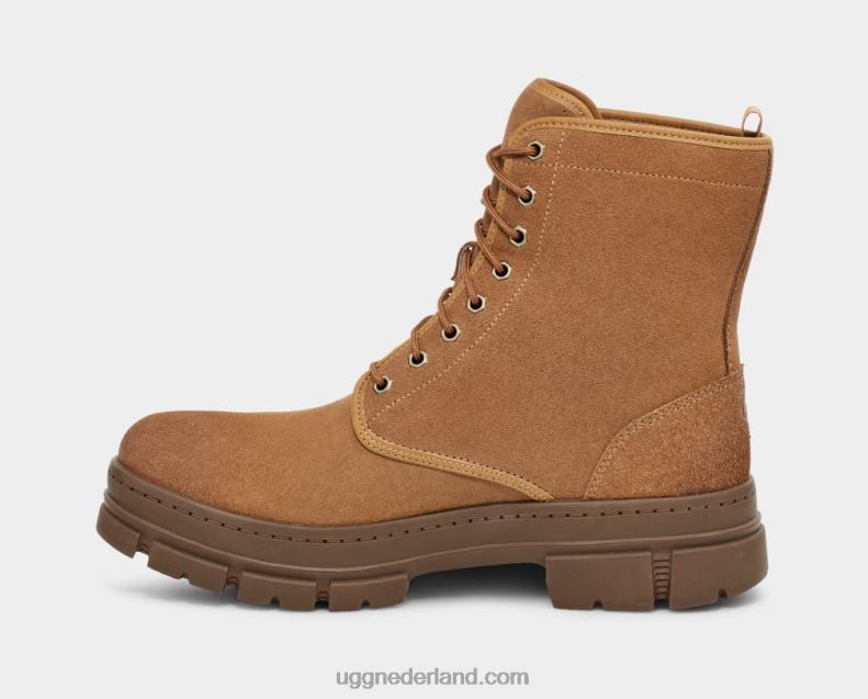 Heren kastanje suède UGG skyview-service opstarten 686ZP217