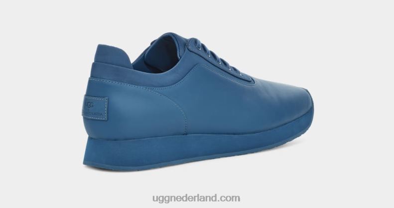 Heren marokkaans blauw UGG + eckhaus latta sneaker met blokveter 686ZP210