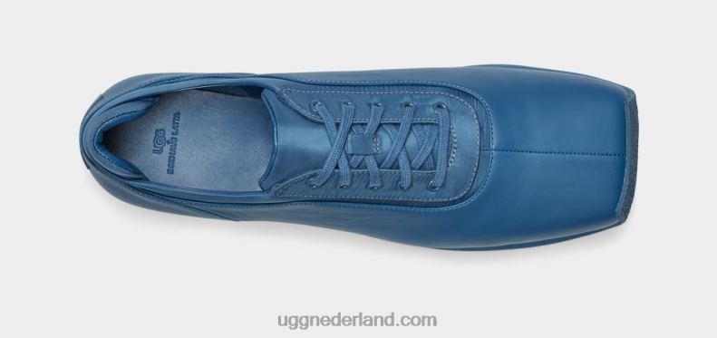 Heren marokkaans blauw UGG + eckhaus latta sneaker met blokveter 686ZP210