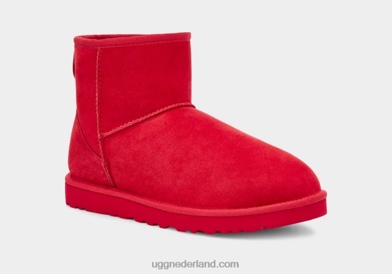 Heren samba rood UGG klassieke minilaars 686ZP231