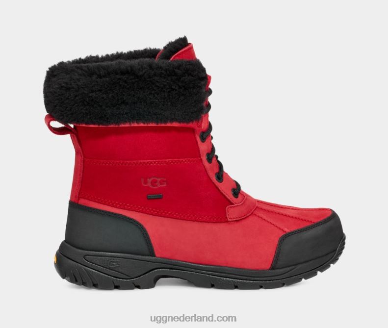 Heren samba rood/zwart UGG bot 686ZP1570