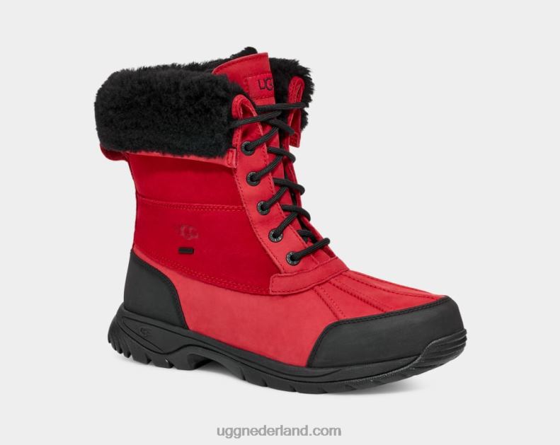 Heren samba rood/zwart UGG bot 686ZP1570