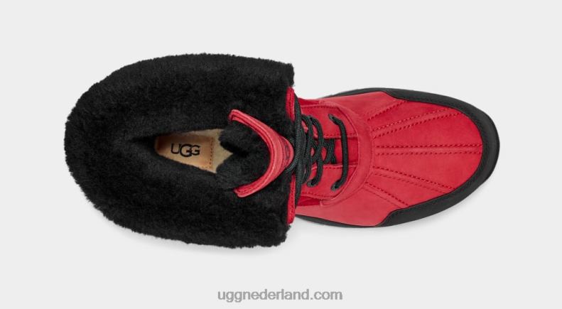 Heren samba rood/zwart UGG bot 686ZP1570
