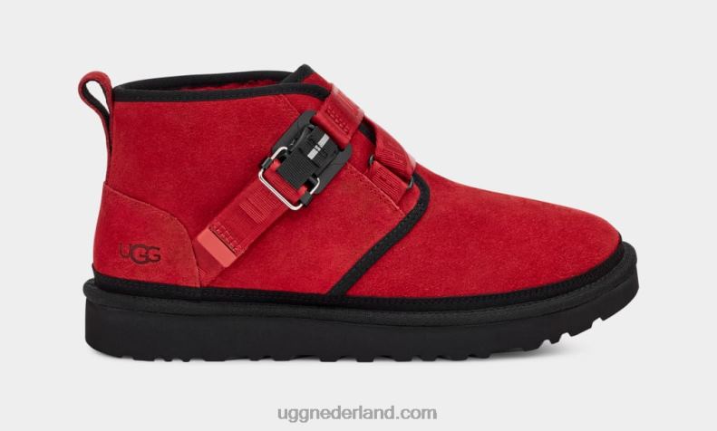 Heren samba rood/zwart UGG neumel snelklik 686ZP1583