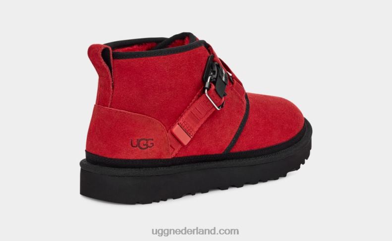 Heren samba rood/zwart UGG neumel snelklik 686ZP1583