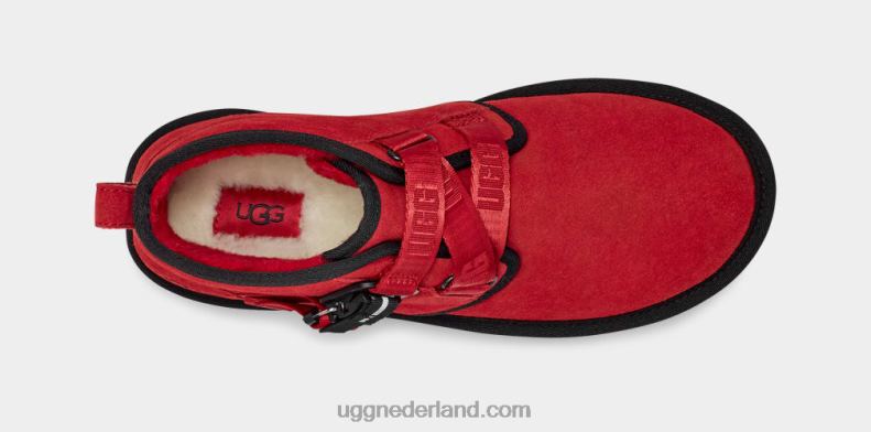 Heren samba rood/zwart UGG neumel snelklik 686ZP1583