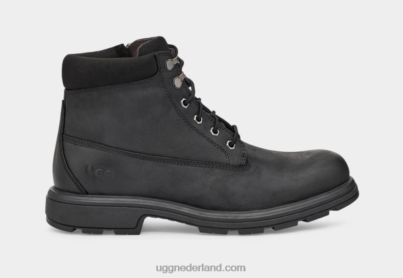 Heren zwart leer UGG biltmore halfhoge laars met platte neus 686ZP1604