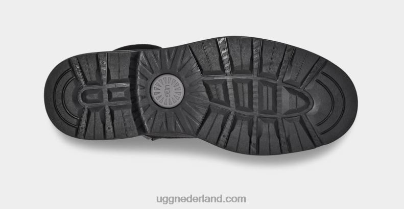 Heren zwart leer UGG biltmore halfhoge laars met platte neus 686ZP1604