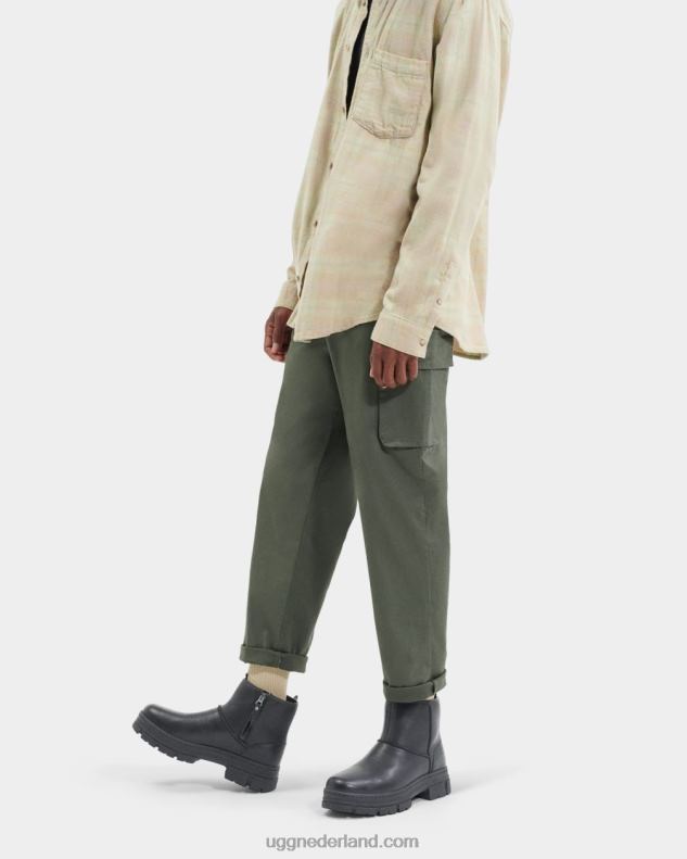 Heren zwart leer UGG skyview klassieke pull-on 686ZP205