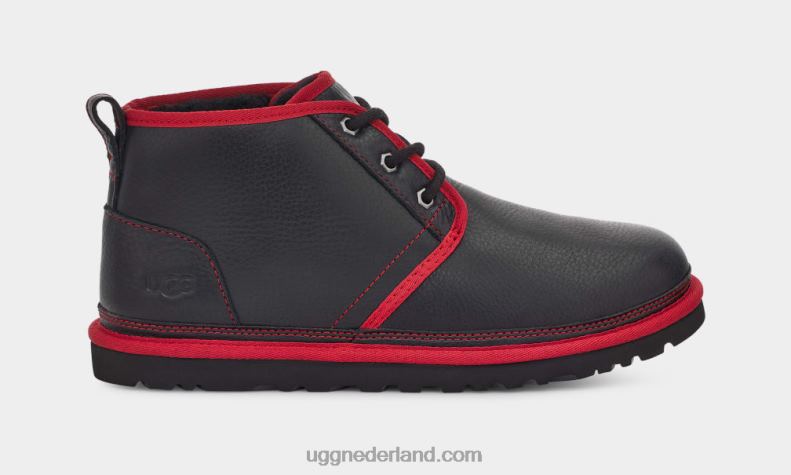 Heren zwart/samba rood leer UGG neumel leer 686ZP1578