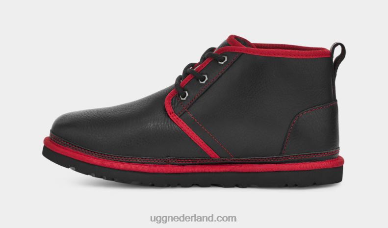 Heren zwart/samba rood leer UGG neumel leer 686ZP1578