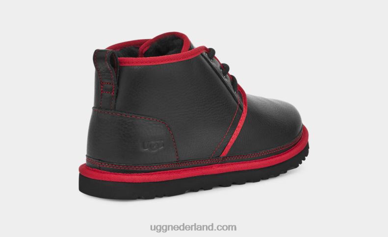 Heren zwart/samba rood leer UGG neumel leer 686ZP1578