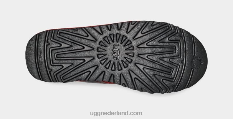 Heren zwart/samba rood leer UGG neumel leer 686ZP1578
