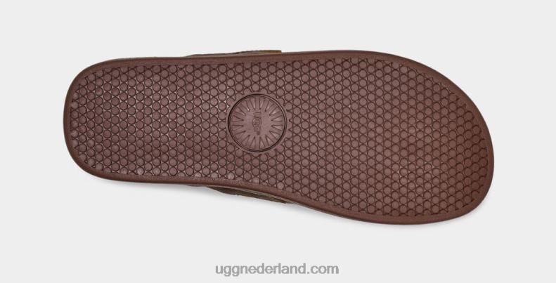 Heren bagage UGG lederen teenslipper aan zee 686ZP1549