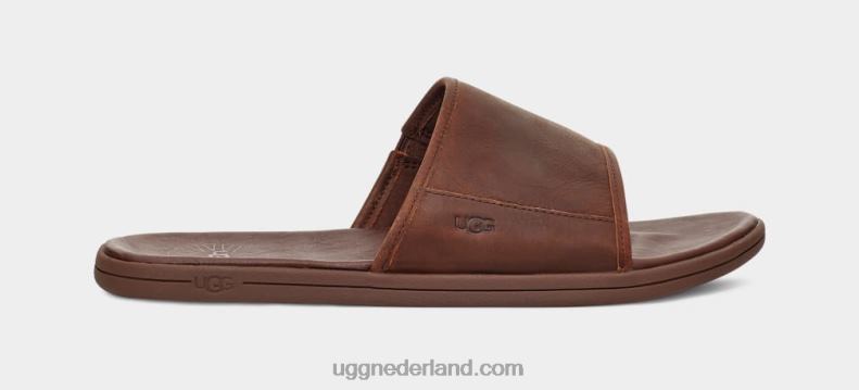 Heren bagage leer UGG glijbaan aan zee 686ZP1546
