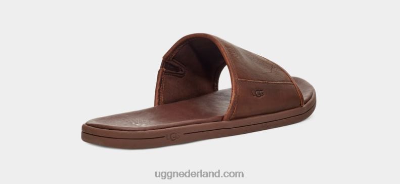 Heren bagage leer UGG glijbaan aan zee 686ZP1546