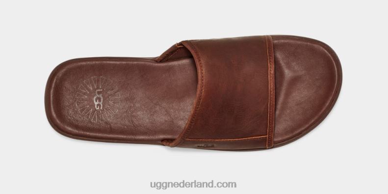 Heren bagage leer UGG glijbaan aan zee 686ZP1546