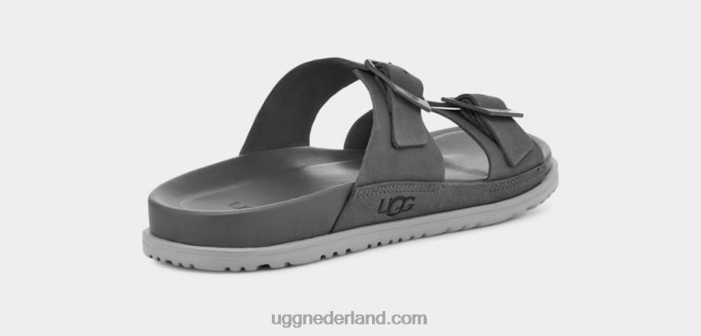 Heren donker grijs UGG Wainscott gesp glijbaan 686ZP1601