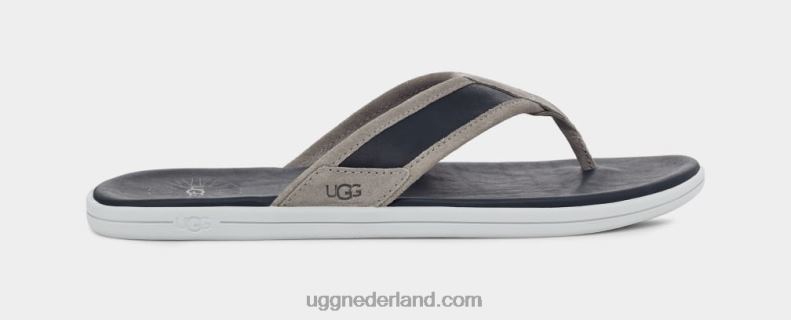 Heren donkere saffier/zegel UGG flip aan zee 686ZP1655