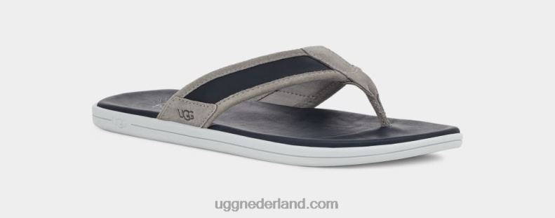 Heren donkere saffier/zegel UGG flip aan zee 686ZP1655