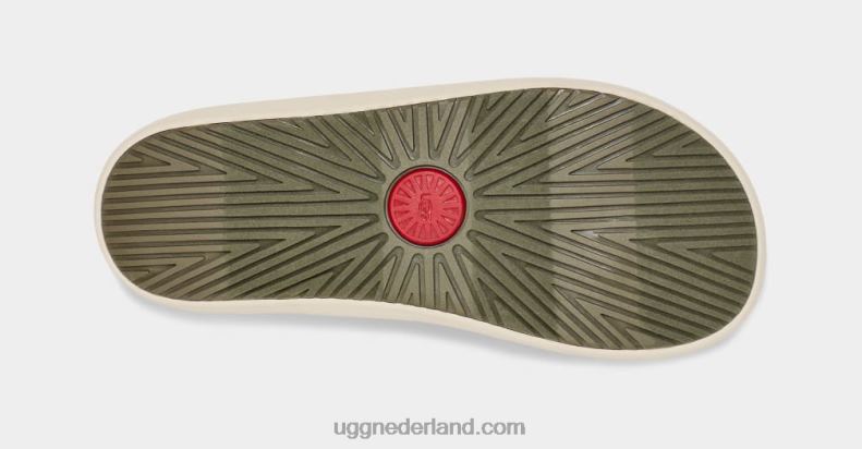 Heren gebrand olijf/taupe UGG brookside ii flip-canvas 686ZP1514