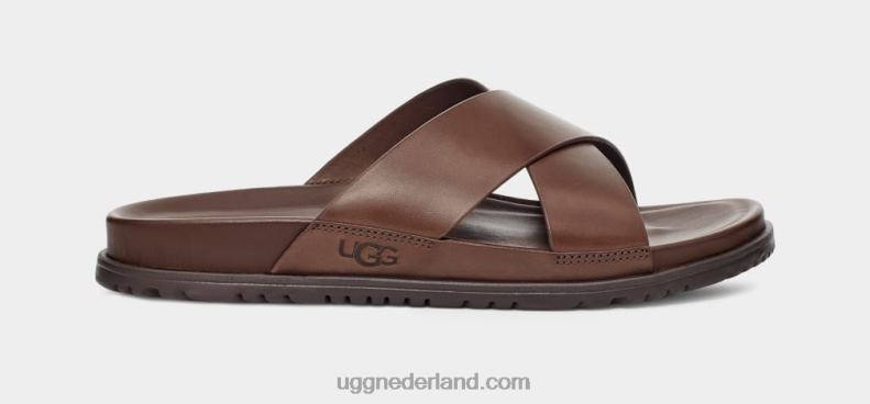 Heren grizzly leer UGG wainscott glijbaan 686ZP2301