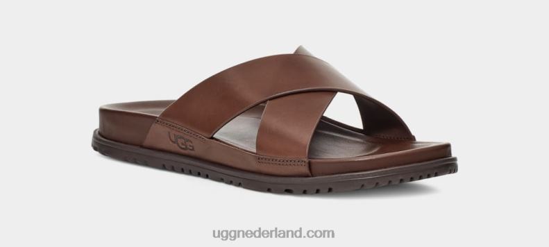 Heren grizzly leer UGG wainscott glijbaan 686ZP2301