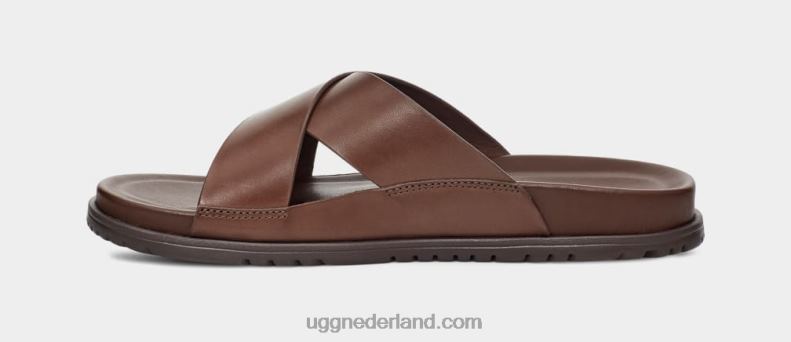 Heren grizzly leer UGG wainscott glijbaan 686ZP2301