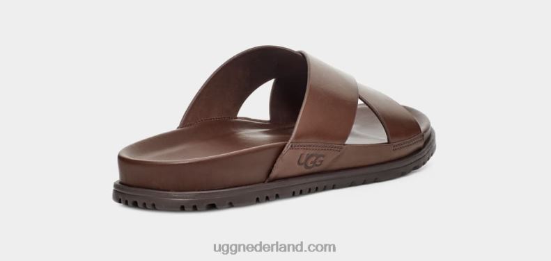 Heren grizzly leer UGG wainscott glijbaan 686ZP2301