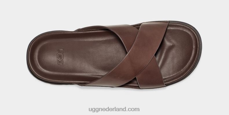 Heren grizzly leer UGG wainscott glijbaan 686ZP2301