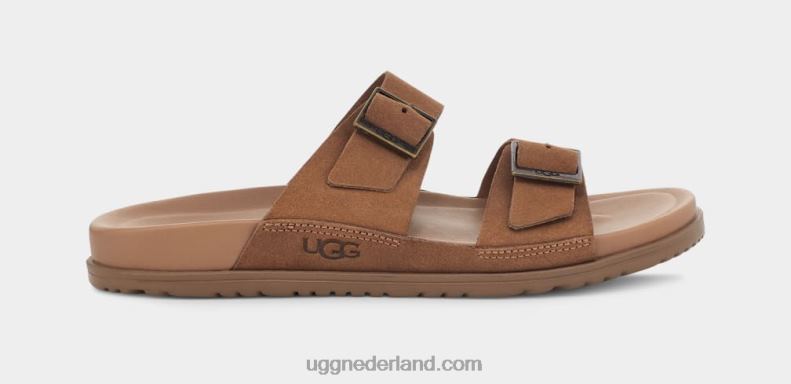 Heren kastanje UGG Wainscott gesp glijbaan 686ZP1600