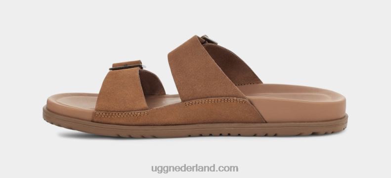Heren kastanje UGG Wainscott gesp glijbaan 686ZP1600