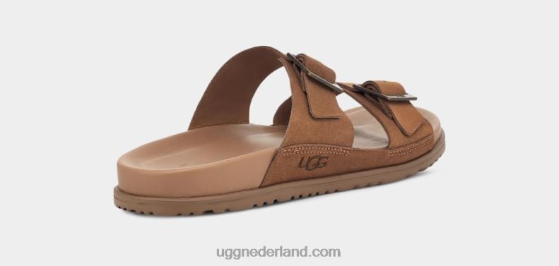 Heren kastanje UGG Wainscott gesp glijbaan 686ZP1600