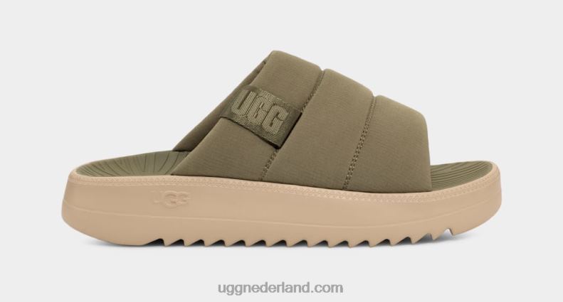 Heren mosgroen UGG maxxer glijbaan 686ZP2304