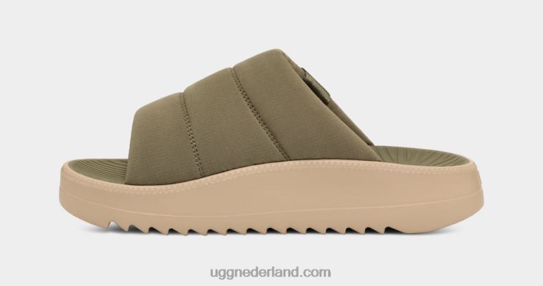 Heren mosgroen UGG maxxer glijbaan 686ZP2304
