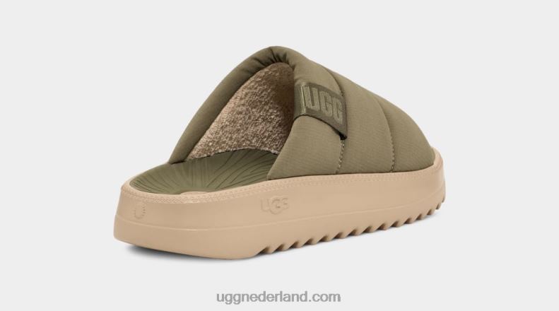 Heren mosgroen UGG maxxer glijbaan 686ZP2304