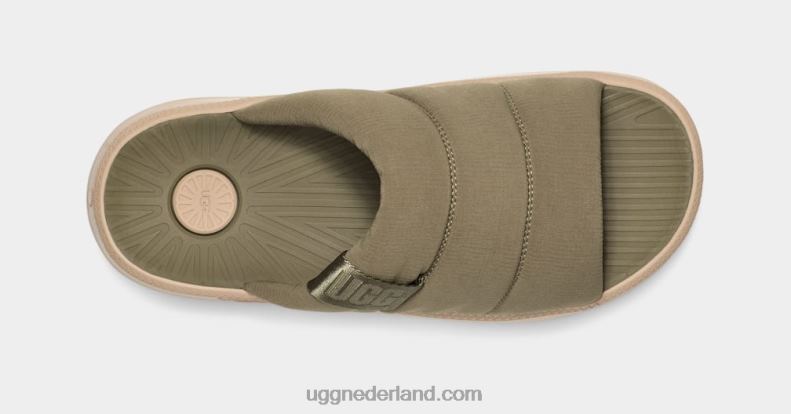 Heren mosgroen UGG maxxer glijbaan 686ZP2304