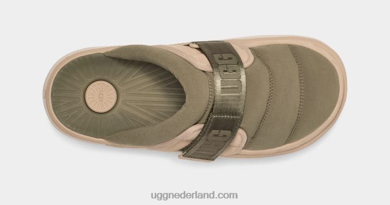 Heren mosgroen UGG maxxer riemschuif 686ZP1457