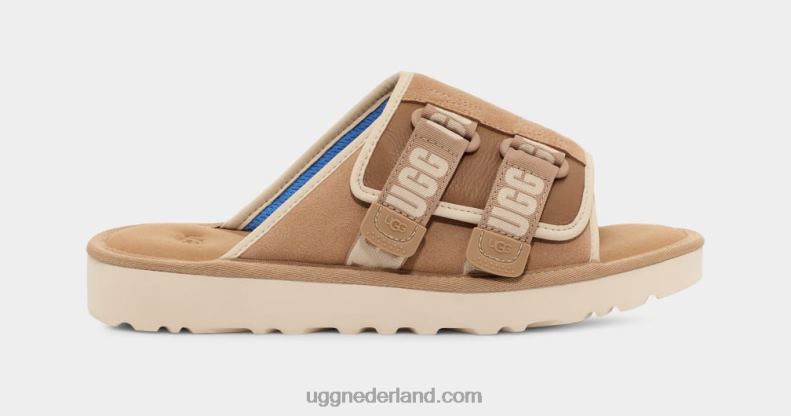 Heren zand/santorini UGG goldencoast riem glijbaan 686ZP197